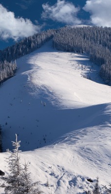 склон гора снег зима the slope mountain snow winter