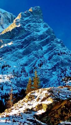 гора снег mountain snow