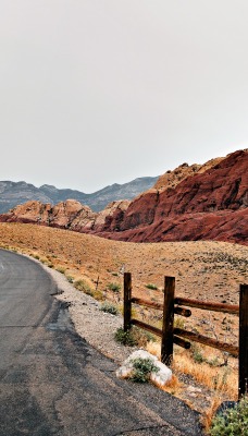 дорога скалы красные road rock red