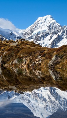 природа горы скалы река отражение nature mountains rock river reflection