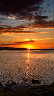 закат озеро sunset the lake