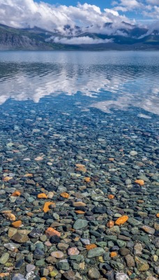 камни галька прозрачная вода