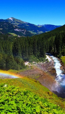 река горы водопад