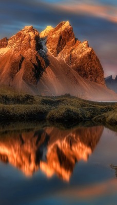 природа скалы горы отражение