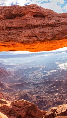 каньон арка небо