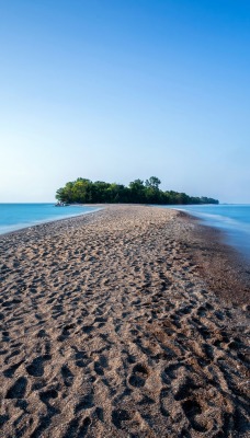 море песок полоса остров