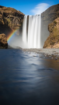 водопад радуга