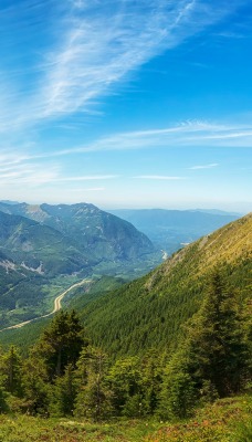 лето горы пейзаж высота горизонт