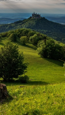 долина холмы высота поляна склон зелень