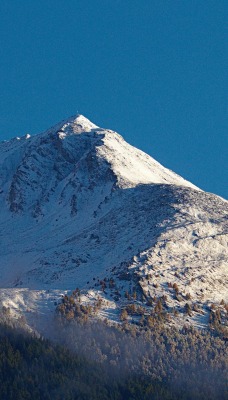 гора снег вершина склон