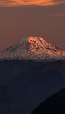 вулкан гора вершина высота сумерки