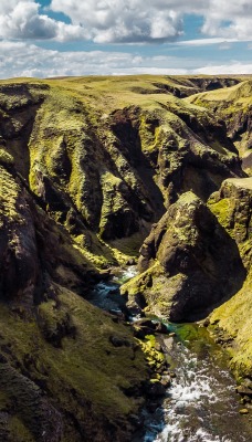 ущелье каньон река пустырь