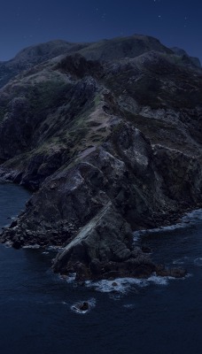 скала горы мрак море полуостров