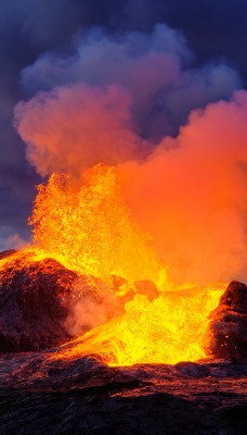 извержение вулкан лава взрыв