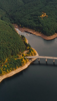 река мост лес высота холмы