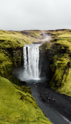 водопад скогафосс исландия