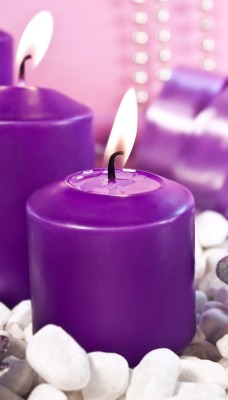 фиолетовые свечки