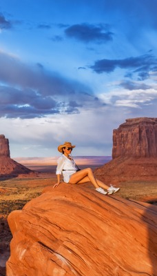 природа девушка облака nature girl clouds