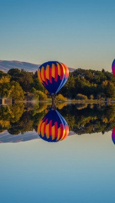 шары озеро отражение balls the lake reflection