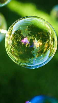 отражение пузырь мыльный