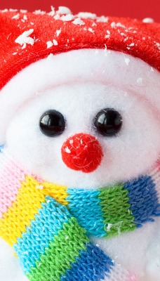 снеговик игрушка шарфик новый год