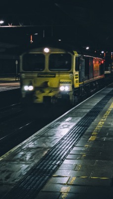 метро ночь поезд станция