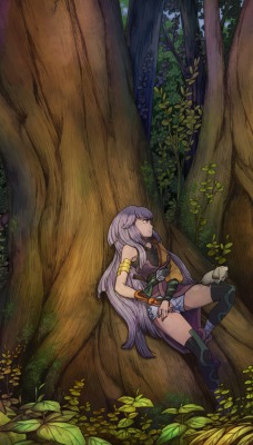 Девчата возле дерева