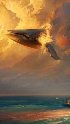 графика рисунок кит корабль graphics figure Keith ship
