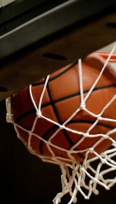 баскетбольный мяч в сетке