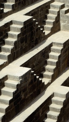 Detail of Chand Baori, Abhaneri, Rajasthan, India