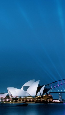 Sydney Opera House and Harbour Bridge at Dusk, Australia