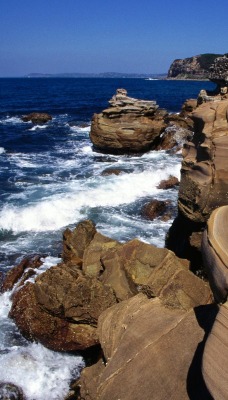 Coastal Sandstone, Maitland Bay, Bouddi National Park, South Wales, Australia