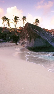 Virgin Gorda Island at Sunset, British Virgin Islands, West Indies