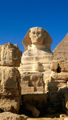 Great Sphinx, Chephren Pyramid, Giza, Egypt
