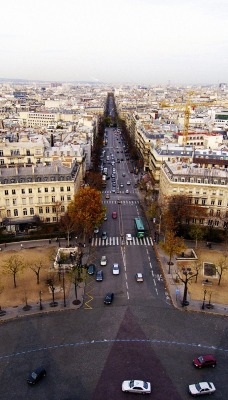Aerial View of Place de lrEtoile, Paris, France