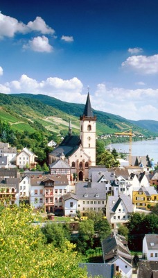 Lorch Village, Hesse, Rhine River, Germany