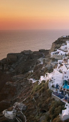 Sunset on the Island of Santorini, Greece