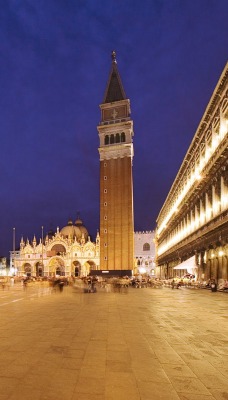 Piazza San Marco at Night, Venice, Italy