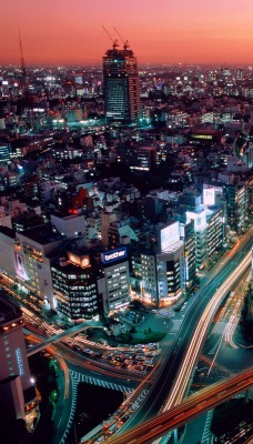 Dusk, Tokyo, Japan