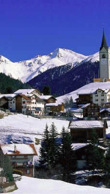 Small Village, Graubunden, Switzerland