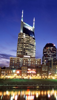 Downtown Nashville at Twilight, Tennessee