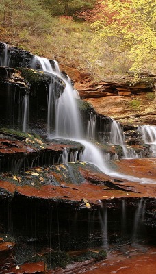 Cascade Along the Subway Trail, Zion National Park, Utah