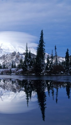 Mount Rainier Reflected in Tipsoo Lake, Washington