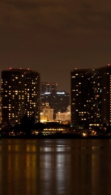 Город ночь небоскребы