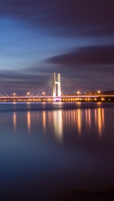 страны архитектура ночь мост море