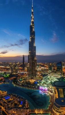 страны архитектура вечер свет Дубаи ОАЭ country architecture evening light Dubai UAE