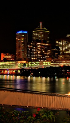 город ночь огни река river the city night lights