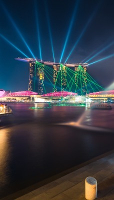 страны архитектура Сингапур ночь country architecture Singapore night