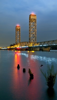 страны архитектура река мост Рио Виста Калифорния США country architecture river the bridge Rio Vista California USA