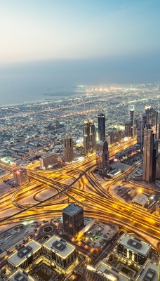 дубаи высота огни город Dubai height lights the city